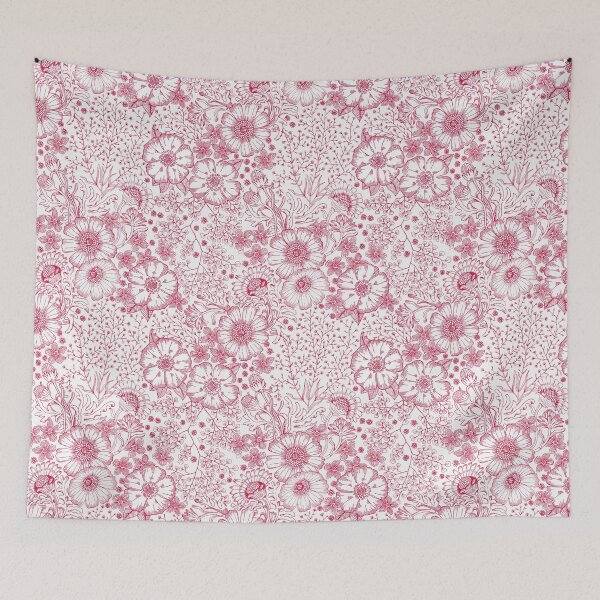 Item preview, Beautiful Botanical - Red On White designed and sold by diannelli.