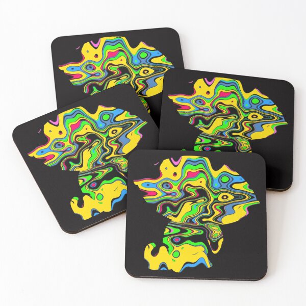Acid Stewie Griffin black Coasters (Set of 4)