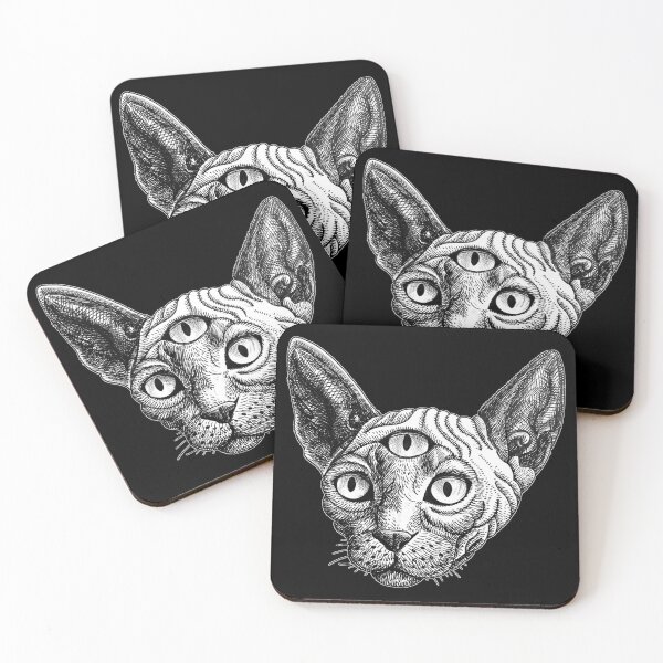 Item preview, 3 Eyed Sphynx Cat designed and sold by dogedays.