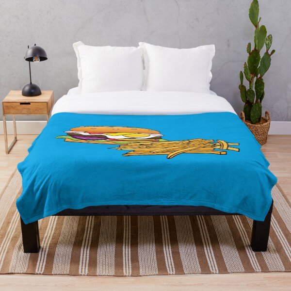 Item preview, Hamburguesa y patatas fritas (patatas fritas) en azul designed and sold by FlyingDodo.