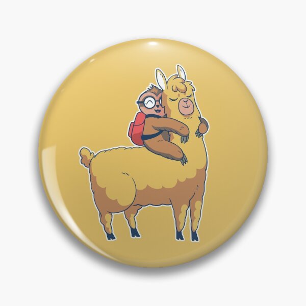 Artikelvorschau, Nettes Faultier, das ein Lama umarmt entworfen und verkauft von cutenfunny.