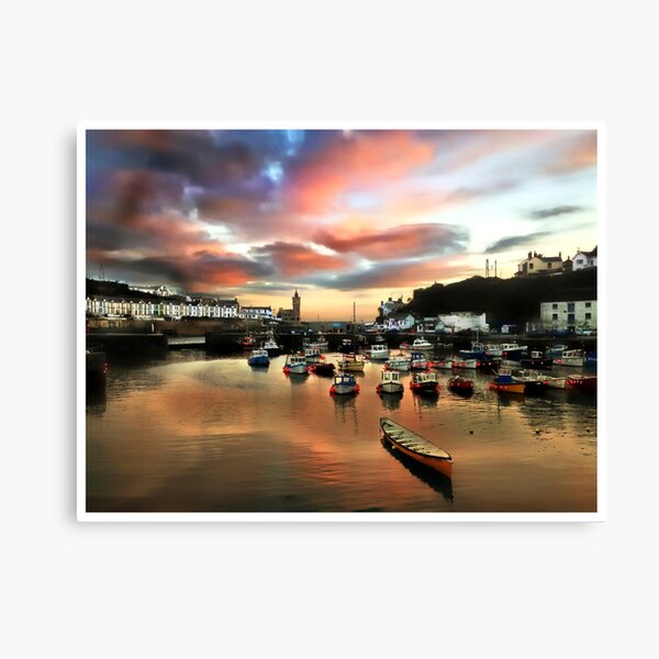 Porthleven Harbour Canvas Print