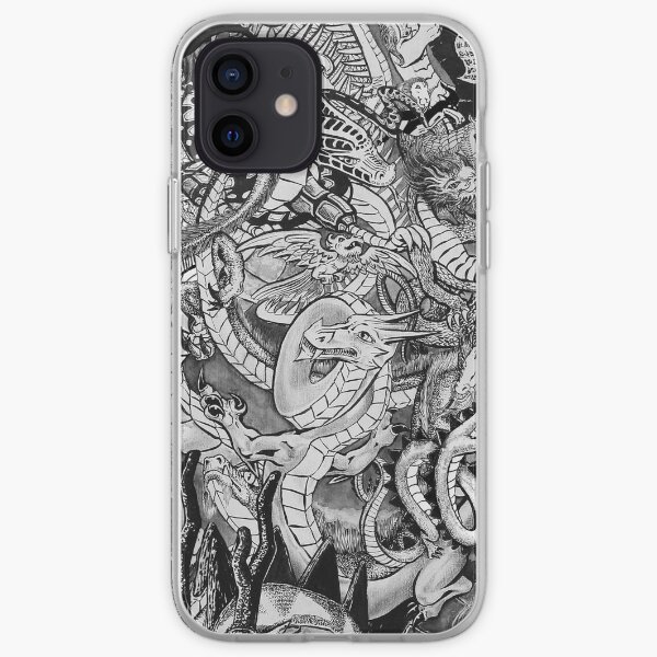 Wrestling Dragons iPhone Soft Case