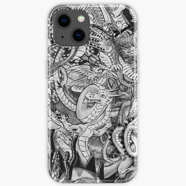Wrestling Dragons iPhone Soft Case