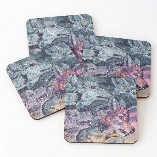 Item preview, Watercolor Wolf Pack designed and sold by Shadowind.