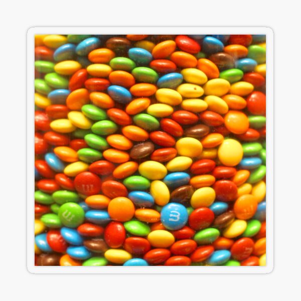 m&m Orange Sticker for Sale by MrPixelus