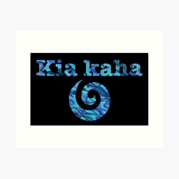 Kia kaha koru Kunstdruck