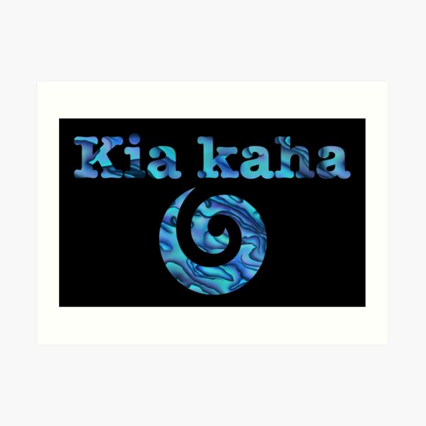 Kia kaha koru Art Print