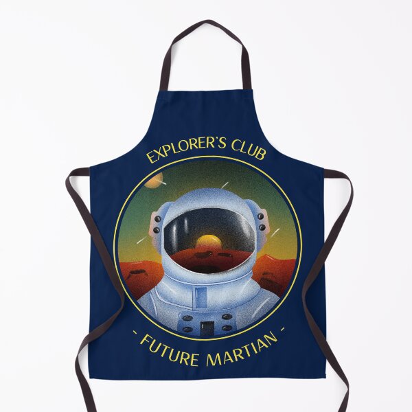 Item preview, Astronaut Martian on Mars the Red Planet Funny Illustration designed and sold by d1mology.