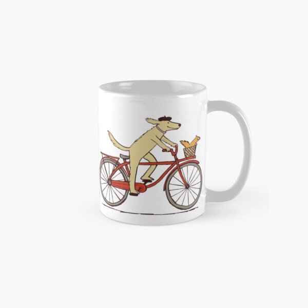 Vista previa del artículo con la obra «perro y ardilla son amigos | Arte animal caprichoso | Perro montando en bicicleta», diseñado y vendido por Jenn Inashvili.
