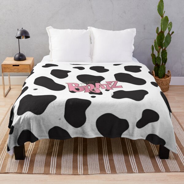 Cow Print Bratz Throw Blanket