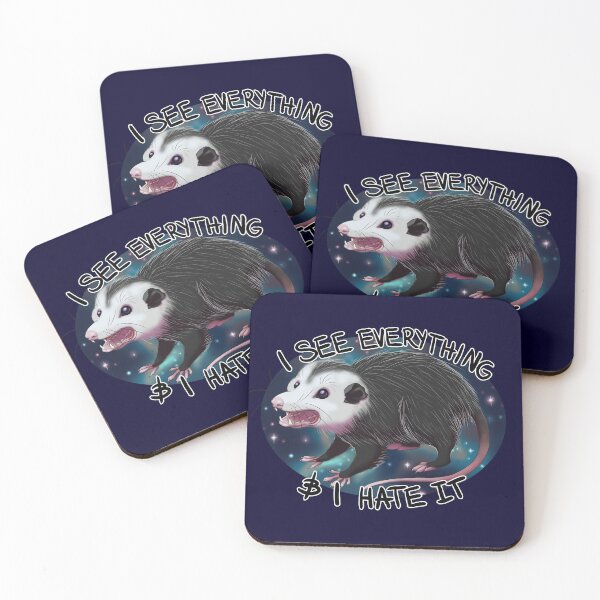 Item preview, Cosmic Opossum  designed and sold by Burning Bee Illustration.