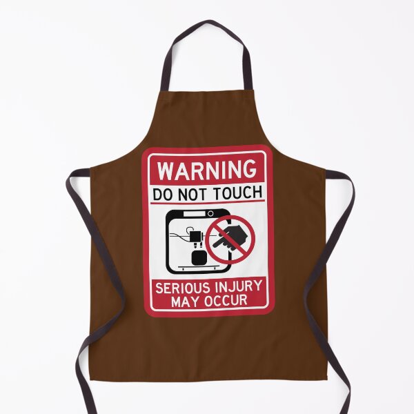 Item preview, Do Not Touch [3D Printer] Warning Sign designed and sold by brainthought.