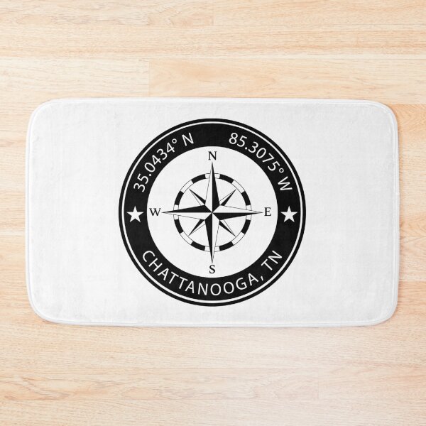 Item preview, Chattanooga, Tennessee Geographical Coordinates designed and sold by TeeOhGraphics.
