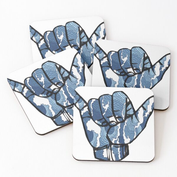 Item preview, Blue Shaka “Hang Loose” Hand designed and sold by melaniemaribel.