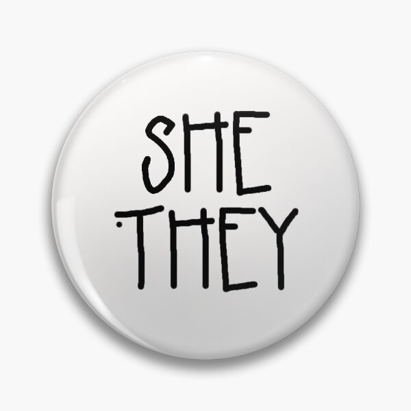 Item preview, she/they pronouns Hozier style font black designed and sold by robantbb.