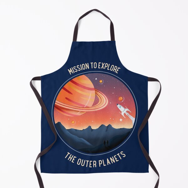 Item preview, Rocket Flying in Sky of Mars the Red Planet Funny Illustration designed and sold by d1mology.
