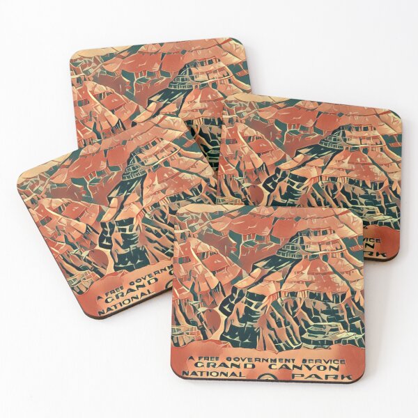 Item preview, Grand Canyon National Park Vintage Travel Art designed and sold by nerdchild.