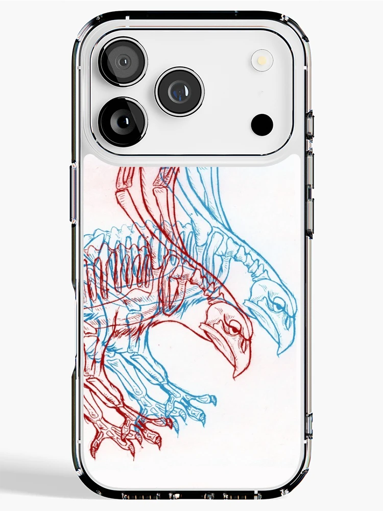 Thumbnail 1 of 5, iPhone Case, 3D Hawk designed and sold by Amphitheorem.