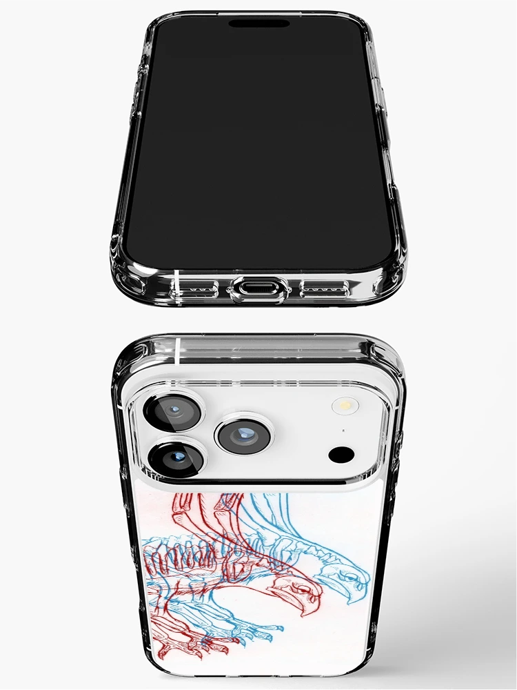 Thumbnail 3 of 5, iPhone Case, 3D Hawk designed and sold by Amphitheorem.