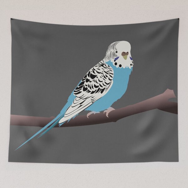 Item preview, Blue Parakeet/Budgie designed and sold by KCPetPortraits.