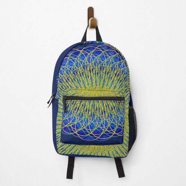 Item preview, Guilloche Mesmerizing Mandala Yellow and Blue designed and sold by headpossum.