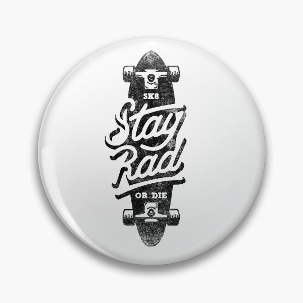 Item preview, Retro Vintage Skateboarding Stay Rad Sk8 Or Die Graphic designed and sold by SpookshowDesign.