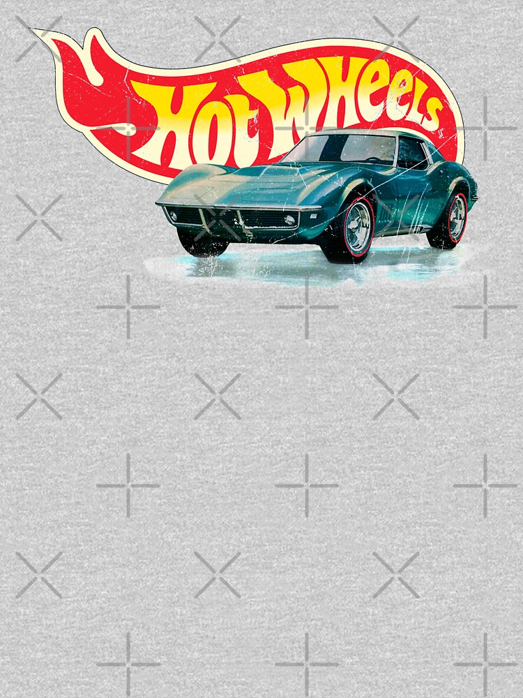 Hot Wheels Chevrolet Corvette Stingray 1968 - Authentic, Vintage, Distressed by OffsetVinylFilm