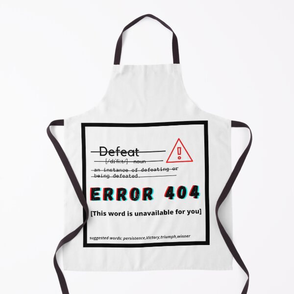 Item preview, Defeat in Dictionary, Error 404 designed and sold by The Athletic  Mindset.