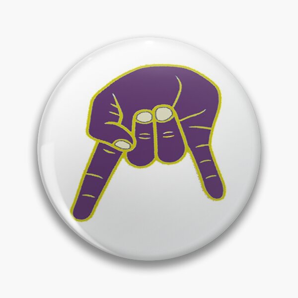 Item preview, Horns Down - purple/gold - large designed and sold by CFB-Art.