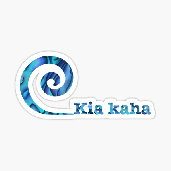 Item preview, Kia kaha koru wave designed and sold by Mayakiwi.