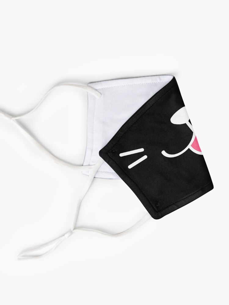 Alternate view of Happy Kitty Black Mask