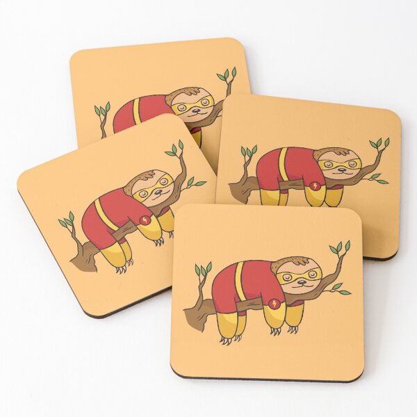 Item preview, Superhero Sloth on a Branch designed and sold by cutenfunny.