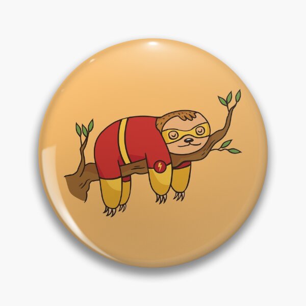 Item preview, Superhero Sloth on a Branch designed and sold by cutenfunny.
