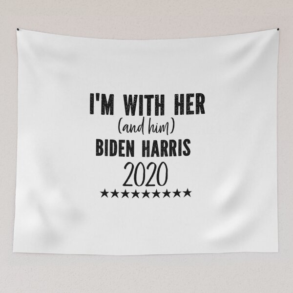 Item preview, I'm With Her (And Him) Biden Harris 2020 designed and sold by Katey1285.