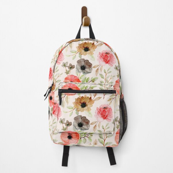 Item preview, Backpack - Watercolor Flowers designed and sold by della95.