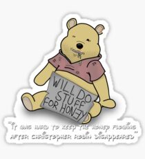 Winnie the Addict Sticker