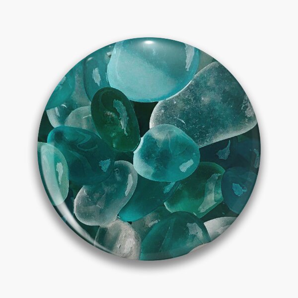Item preview, Wet Sea Glass Dark Teals designed and sold by Patti Needham.