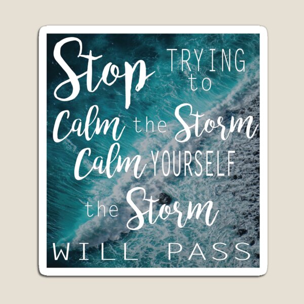 Item preview, Calma la tormenta- Foto designed and sold by TeaLeef.