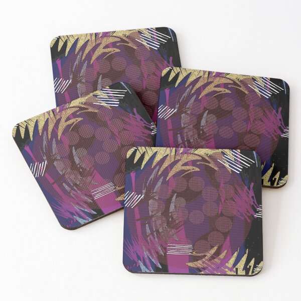 Item preview, Purple Gold Abstract Digital Art designed and sold by karinasalwaszka.