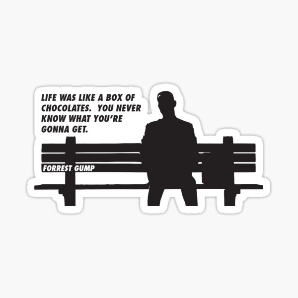 FORREST GUMP - CHOCOLATS Sticker