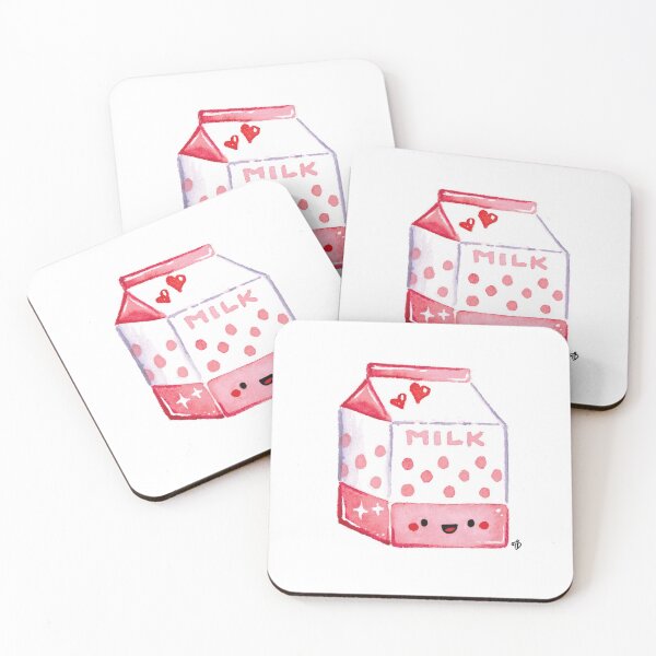 Item preview, Kawaii Milk | Watercolor Kawaii Art designed and sold by Tatyana Deniz.