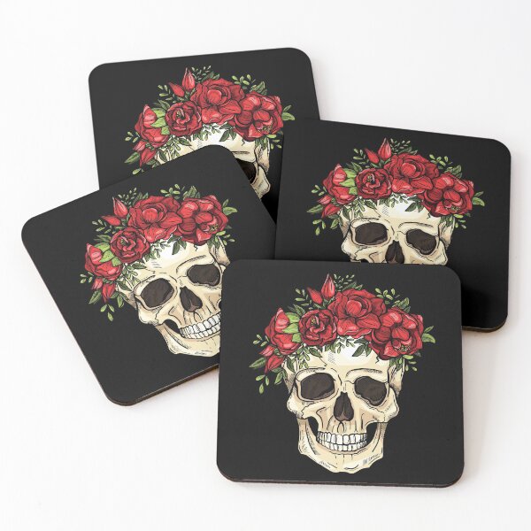 Item preview, Flower crown skull designed and sold by eDigi-Arts.