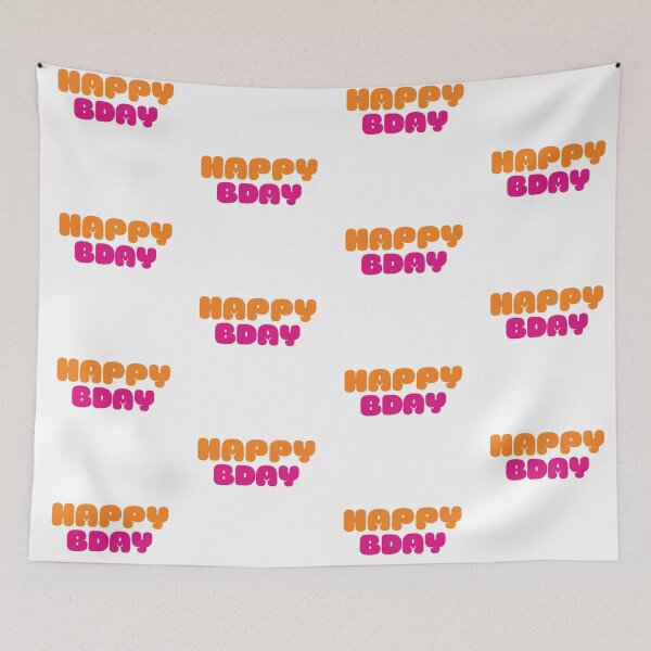 Item preview, FELIZ BDAY (Dunkin Design) designed and sold by LiveAndGlow.