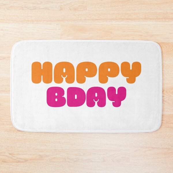 Artikelvorschau, HAPPY BDAY (Dunkin Design) entworfen und verkauft von LiveAndGlow.