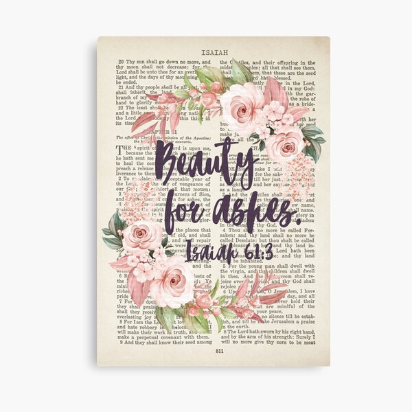 Item preview, Psalm 61:3 | Beauty for Ashes | Bible Verse Art | Bible Quote Art | Christian Inspirational Quote designed and sold by Si Li.