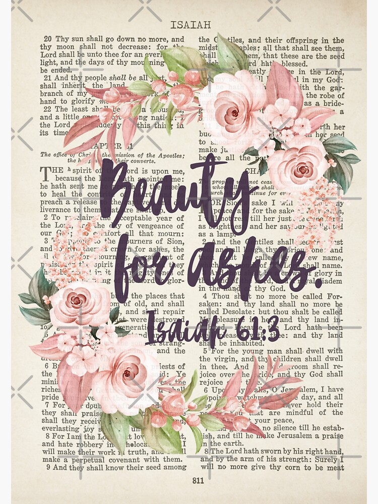"Psalm 61:3 | Beauty for Ashes | Bible Verse Art | Bible ...
