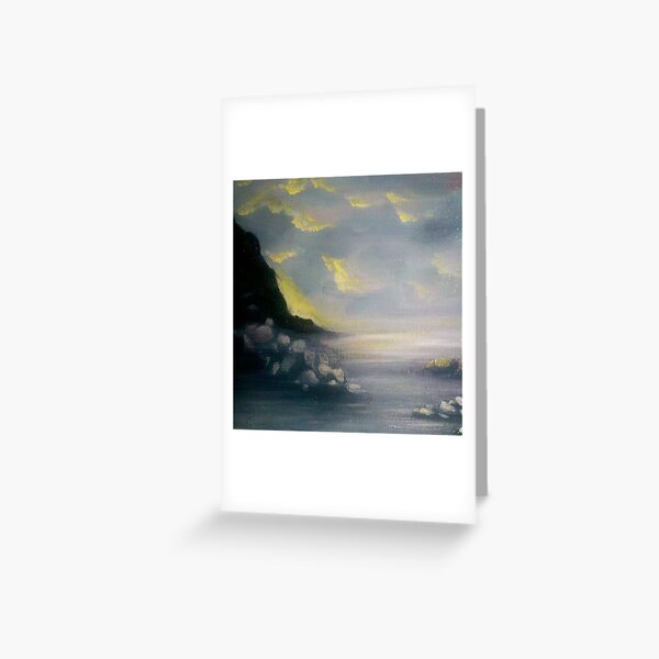 oregon coast sunset seascape. Greeting Card