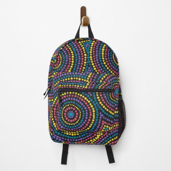 Item preview, Aboriginal Art Colorful Desert Waterholes designed and sold by GhostGumDesigns.