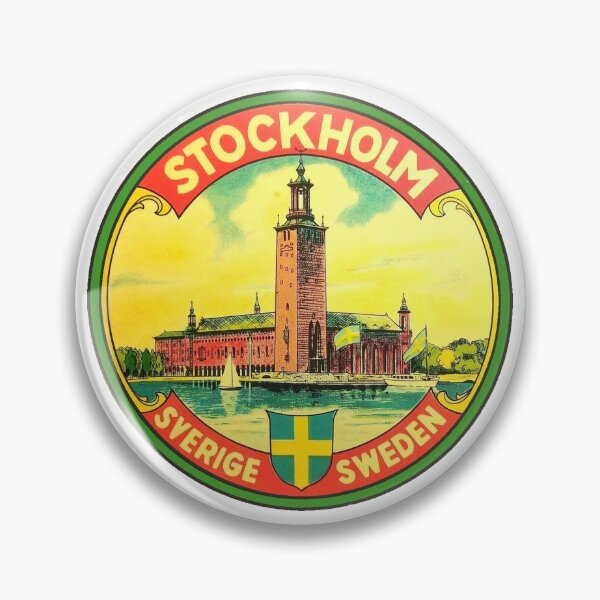 Item preview, Stockholm Sweden Vintage Travel Decal designed and sold by hilda74.